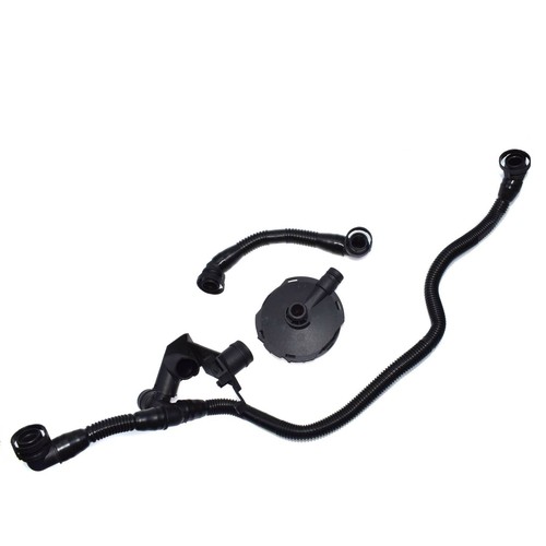 Set 3Pcs Crankcase Breather Pipe Set & Valve For Audi A4 A6 A8 3.0 V6