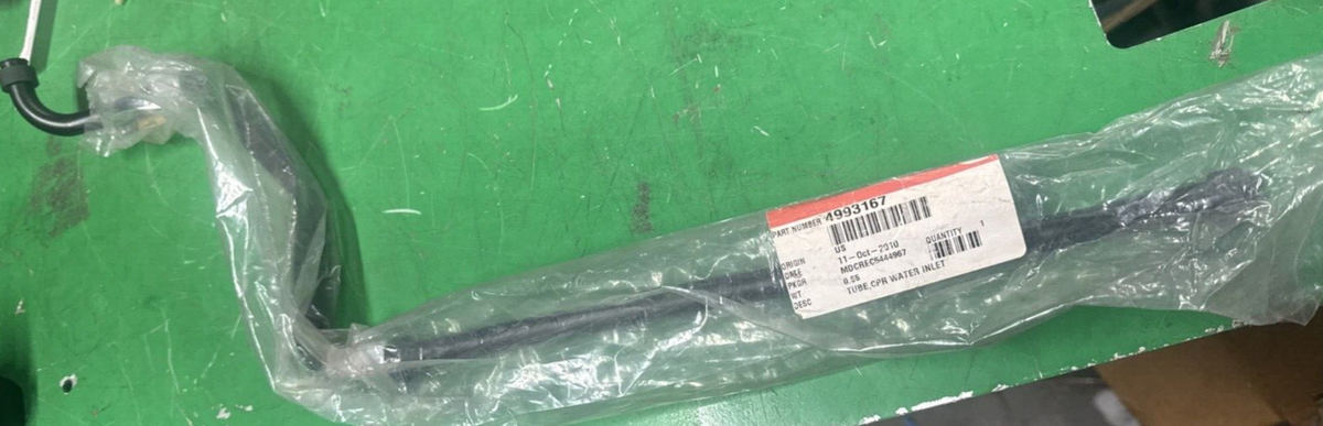 4993167 Genuine Cummins Cpr Water Inlet Tube Isc 8.3 Qsl9 Air