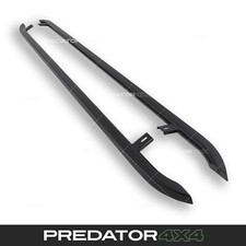 TRAPEZOID SIDE BARS RUNNING BOARDS BLACK FOR VW TRANSPORTER T5 T6 SWB 2003-2023