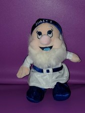 DISNEY HAPPY SNOW WHITE AND THE SEVEN DWARFS HANUKKAH BLUE WHITE BEANIE PLUSH