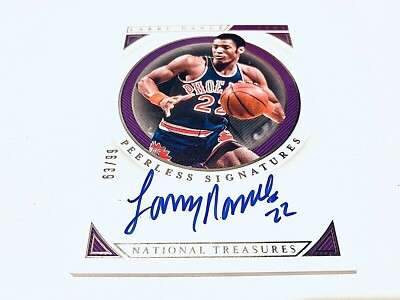 Larry Nance 2019 Panini National Treasures Silver Peerless Sign. Autograph #/99