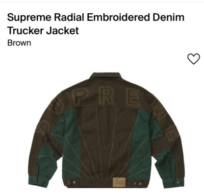 ジャケット・アウター Supreme Radial Embroidered Denim Jacket シュプリーム☆デニムジャケット☆Radial Embroidered Trucker