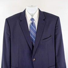 Joseph  Feiss Gold Wool Blue 2 Button Blazer 46L Or Slim 48L
