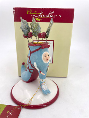 D56-Patience Brewster, Krinkles * High Heel Shoe Taper Candle Holder * 39238