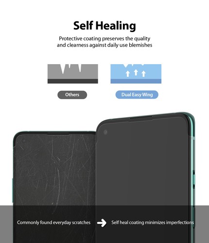 Für OnePlus 8T / 8T Plus 5G Displayschutzfolie Ringke Dual Easy Wing Folie | 2er Pack - Bild 4 von 13