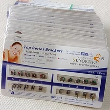 20pc/Kit Dental Orthodontic Bracket Braces Standard MBT .022 Hooks 3-4-5