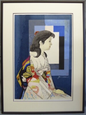 Junichiro Sekino Holzschnitt ''Ayuko'', große Größe