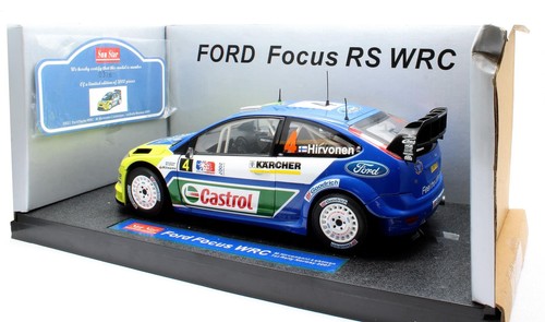 SUN STAR '1:18' SCALE 3921 FORD FOCUS RS WRC09 - HIRVONEN - LTD ED DIECAST CAR - Imagen 3 de 4
