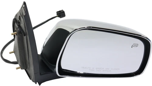 Fits 11-19 Nissan Frontier Crew Cab SL Power Door Mirror Chrome With Heat LH