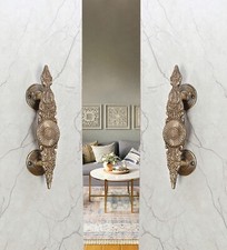 Maniglia per porta in ottone design etnico indiano, maniglie per porta principale, maniglie per porta antiche