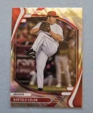 2022 Panini Absolute Baseball Bartolo Colon #98 Lava Parallel Insert