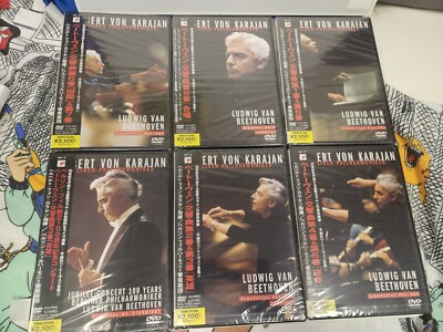 Lot 6 DVD Set HERBERT VON KARAJAN Berliner Beethoven Symphonies 1