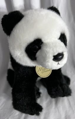 6'' Panda Bear Plush Beanbag Miyoni Aurora Black White Soft Stuffed Toy Animal#38