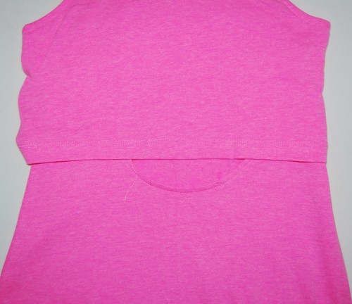 Abito tubino nuovo con etichette 7 For All Mankind big girls rosa flon schiena aperta S L XL - Foto 10 di 11