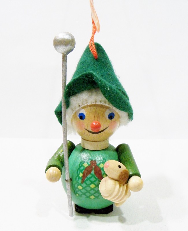 Steinbach West Germany Shepherd Sheep Lamb #Z 518 Wooden Wood Christmas Ornament