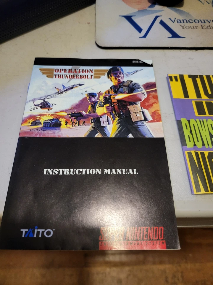 OPERATION THUNDERBOLT SNES SUPER NINTENDO COMPLETE IN BOX GOOD USED CONDITION! - Image 2 of 4