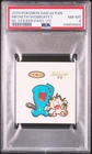 PSA 8 JAPANESE POKEMON STICKER MEOWTH WOBBUFFET DAIICHI PAN PART 175 2020 292