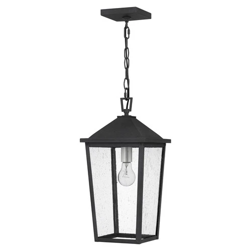 Quoizel STNL1909 Stoneleigh 9"W Outdoor Mini Pendant - Black - Picture 6 of 7