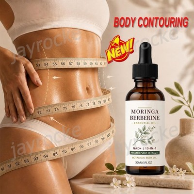 Moringa Berberine Oil - Essential Oil 30ml, With Ginger Root, Jojoba & Vitamin E