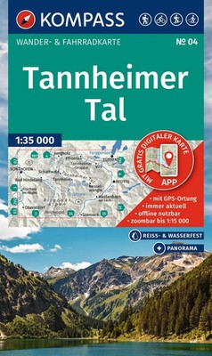 KOMPASS Wanderkarte 04 Tannheimer Tal 1:35.000 | (Land-)Karte | Deutsch | 2025