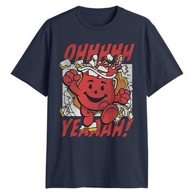 Kool-Aid Kool-Aid Man OHHHHH YEAHHHH! Navy  T-Shirt New