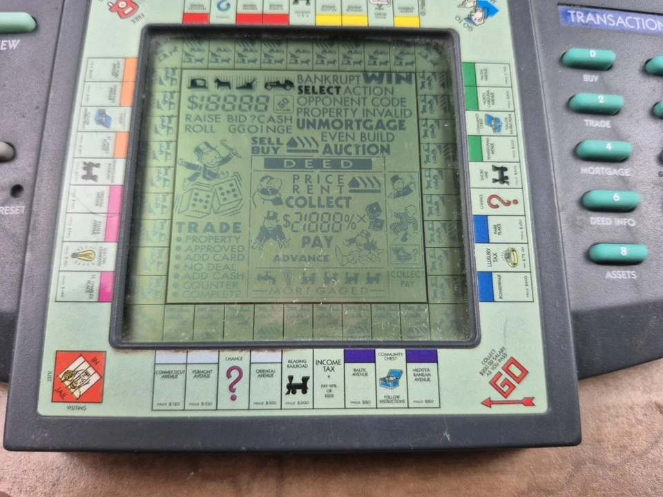 Vintage Hasbro 1997 Monopoly Handheld Electronic Game Tested WORKS - Image 2 of 4