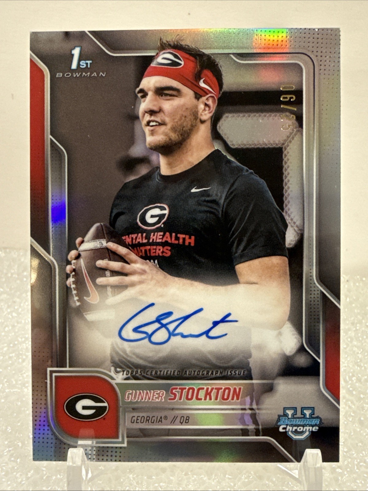 2025 Bowman Chrome U - Image Variation AUTO #SPA-GS Gunner Stockton 1st 6/25