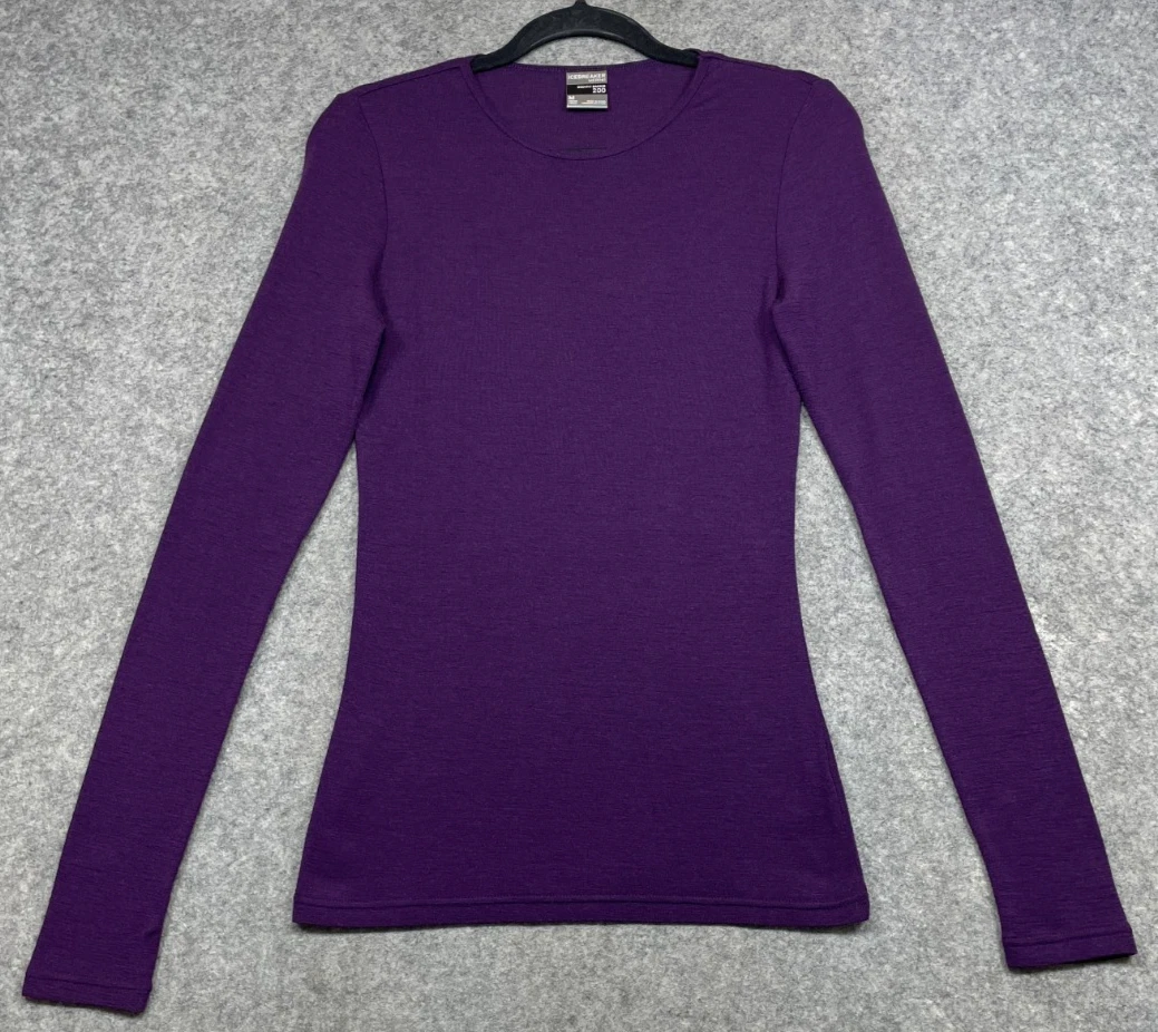 Icebreaker Merino Wool Bodyfit Basics 200 Base Layer Womens M Purple Long Sleeve
Opens in a new wind