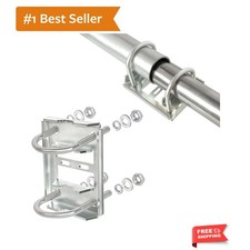 Universal Antenna Mount Bracket for Starlink, Galvanized Steel Mast Clamp wit...