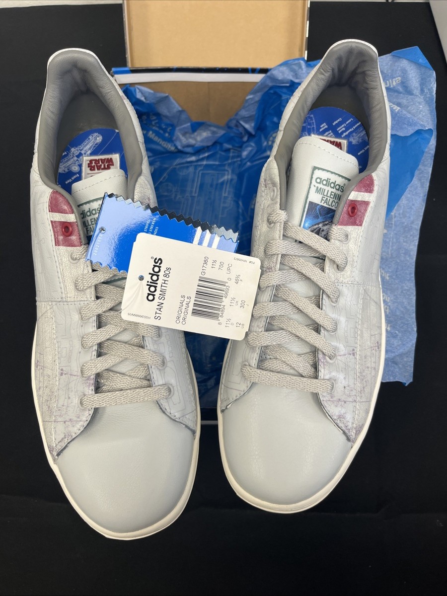 Size 12 Adidas Star Wars x Stan Smith 80s Millenium Falcon for