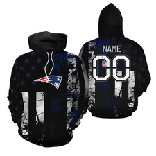 Personalized New England Football Team Patriotss Hoodie Lightweight Adults S-5XL
