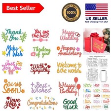 Word Die Cut Set: 15 Elegant Designs for Perfect DIY Scrapbooking Projects