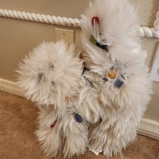 NEW Pottery Barn National Lampoons Christmas Vacation Tangled Lights Cat Pillow