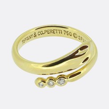 Tiffany & Co. Diamond Snake Ring Size H (46.5)