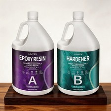 1:1 Fast Cure Clear Epoxy Resin Table Top Craft Art High-Gloss 2 Gallon Kit