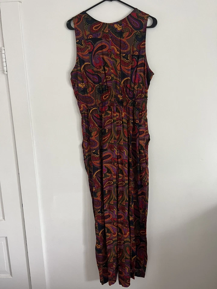 Mono para mujer Evan Picone talla mediana chaleco abotonado multicolor cachemira Foto 2 de 4