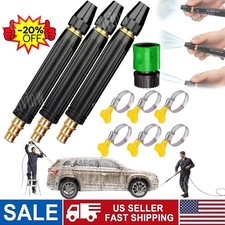 High Pressure Car Wash Water Gun Spray Nozzle Auto Portable Washer Adjustable US