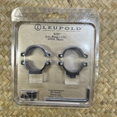Leupold 1-inch LOW Standard Scope Rings STD Matt Finish  49898