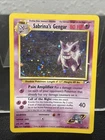 Sabrina's Gengar 14/132 Holo Swirl Rare Gym Heros Vintage Pokemon Card Damaged