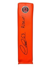 CHRIS LINDSTROM SIGNED AUTOGRAPHED ATLANTA FALCONS TOUCHDOWN PYLON JSA COA