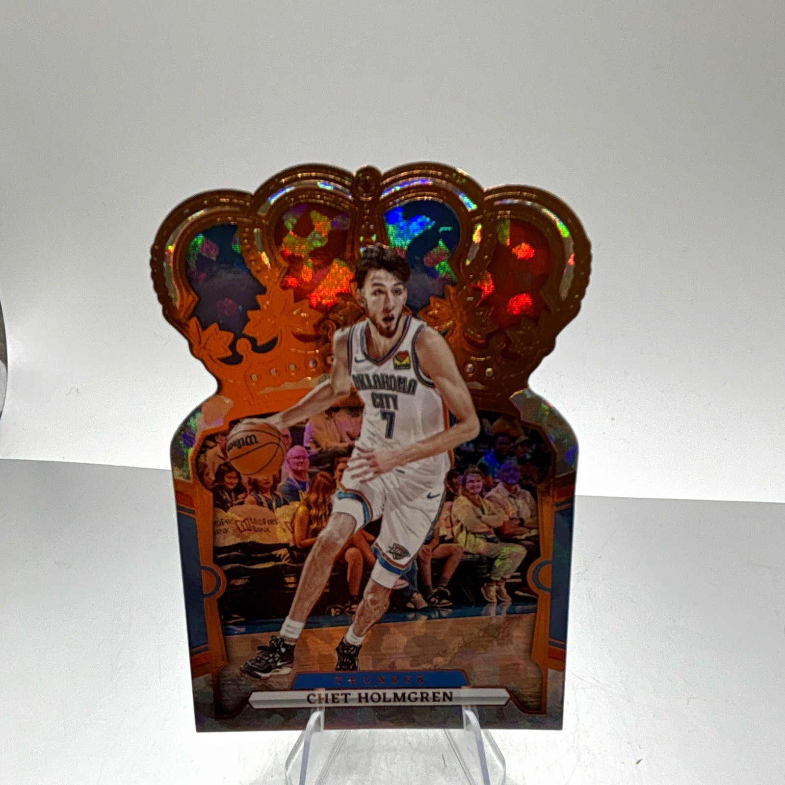 Panini 2023-24 Crown Royale Chet Holmgren Thunder Crystal Die-Cut #99