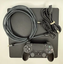 Sony PlayStation 4 PS4 Slim 1 TB CUH-2115B - Black w/ Controller And Cords