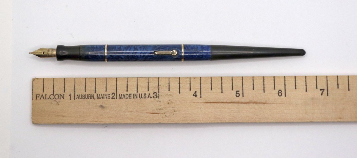 conklin endura ペンシル　1920年代　ラピスブルー Vintage Conklin Endura Lapis Blue Desk Fountain Pen | eBay