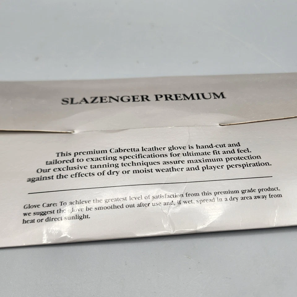 Guante de golf Slazenger Cadet para hombre mano izquierda cuero cabretta premium blanco - nuevo Foto 4 de 4