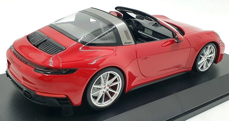 Minichamps escala 1/18 diecast 155 061062 - Porsche 911 Targa 4 GTS 2021 - rojo Foto 2 de 4