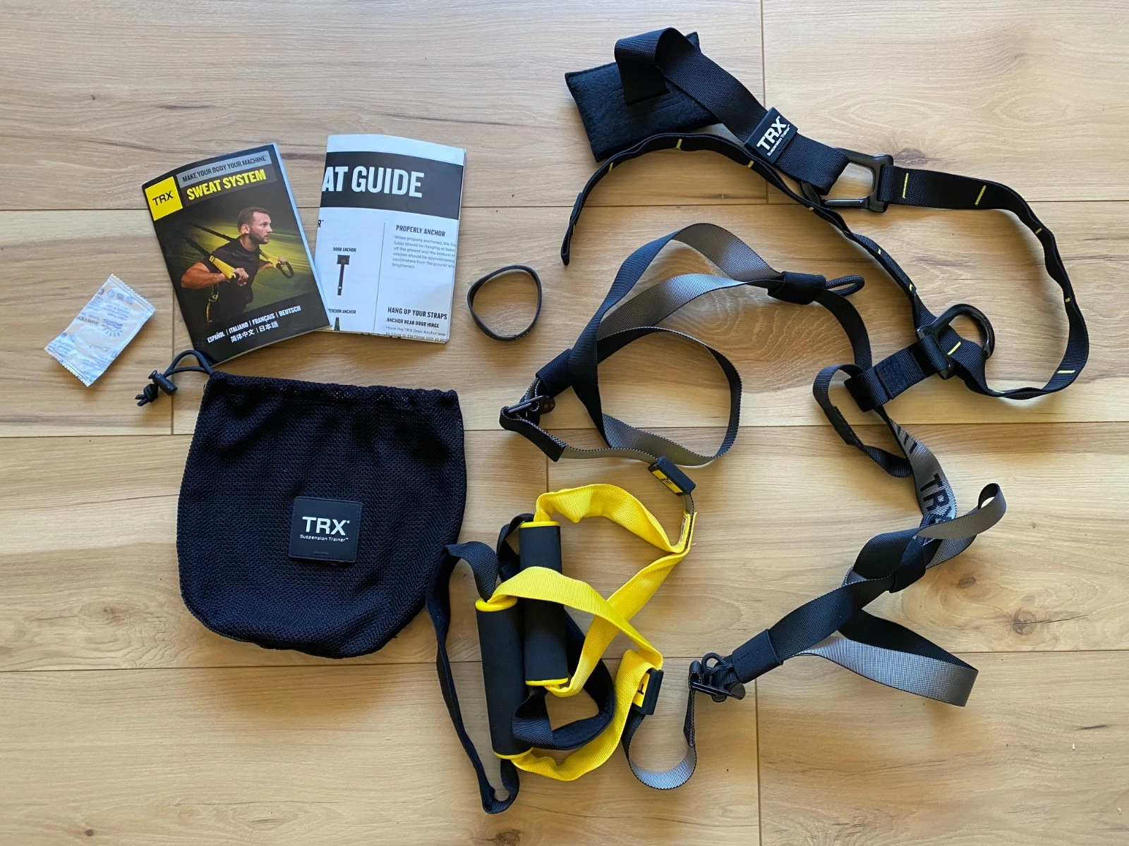 TRX SWEAT Suspension Trainer Home Gym Workout Equipment Resistance Straps