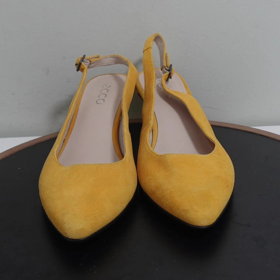 Zapatos Ecco para mujer talla 8 tacones con cordones 39 gamuza gatito punta puntiaguda elegantes Foto 3 de 4