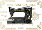 Restoration decals for Singer 15K RAF sewing machine - machine a coudre