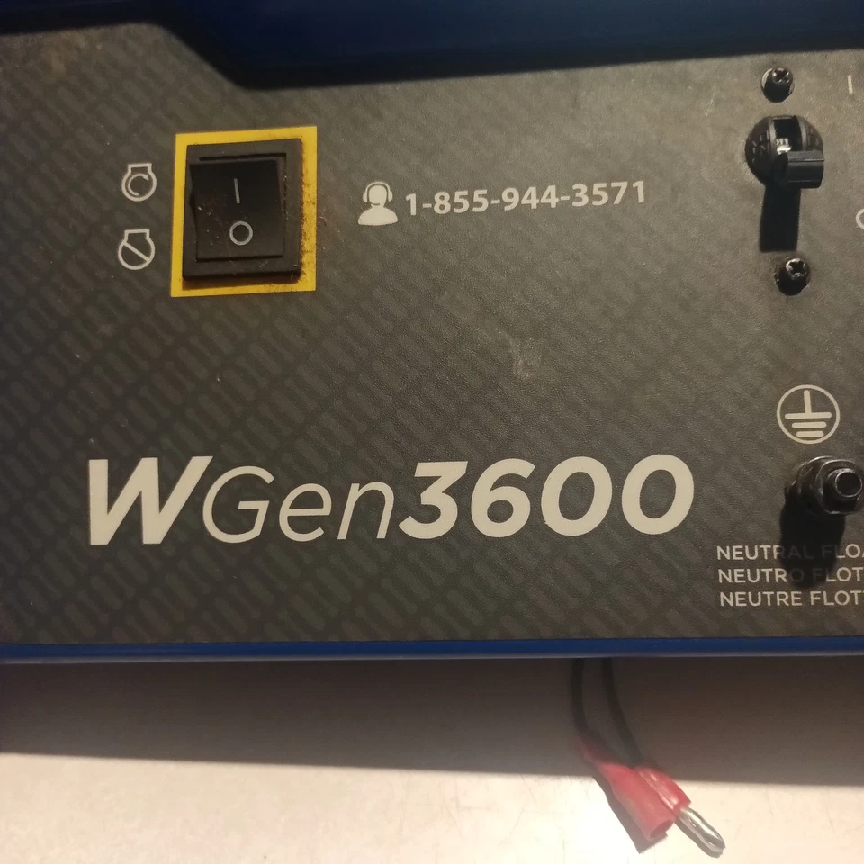 Westinghouse WGen3600V Portable Generator OEM Blue Control Panel Assembly 130519 - Image 2 of 4