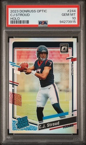 2023 Donruss Optic CJ Stroud Holo RC #244 - PSA 10